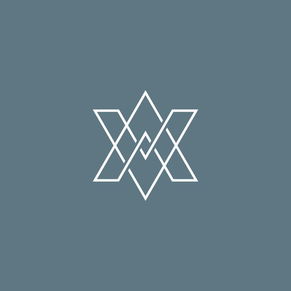 Initial Letter AA logo. Creative logo design concept. Letter AA logo with an ambigram vector
