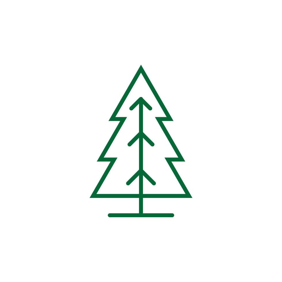 Tree Vector Line Icon. Tree symbol vector sign