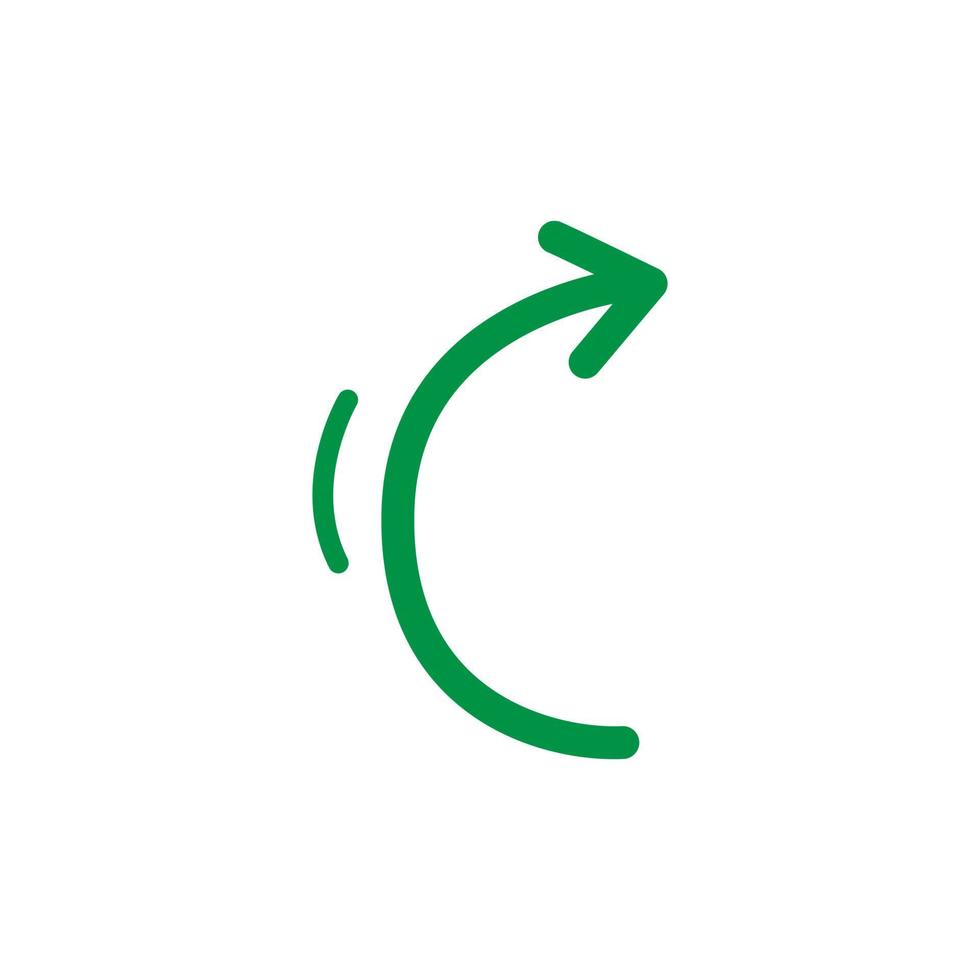 green Vector arrow. green Arrows icon. green Arrow vector icon.