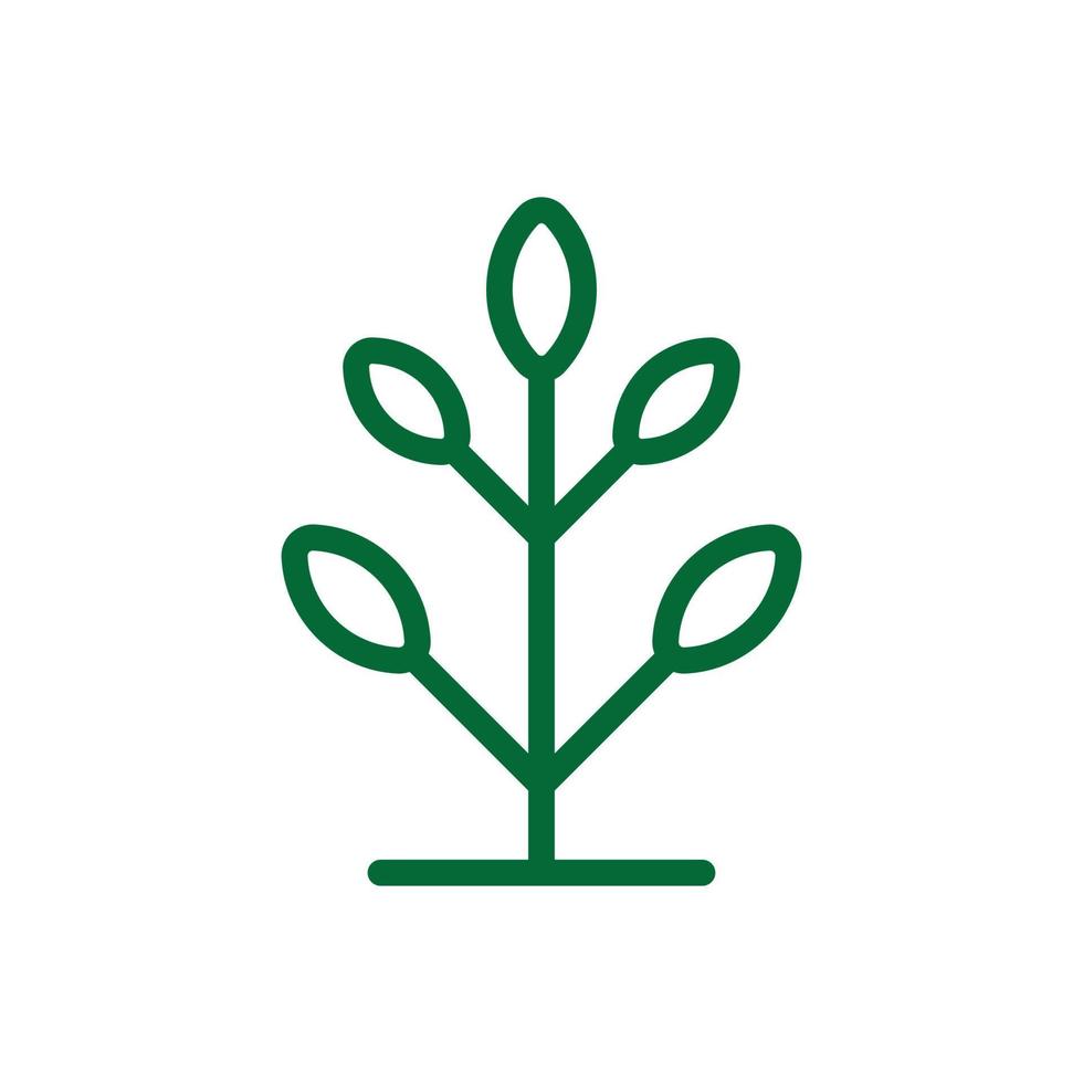 Tree Vector Line Icon. Tree symbol vector sign