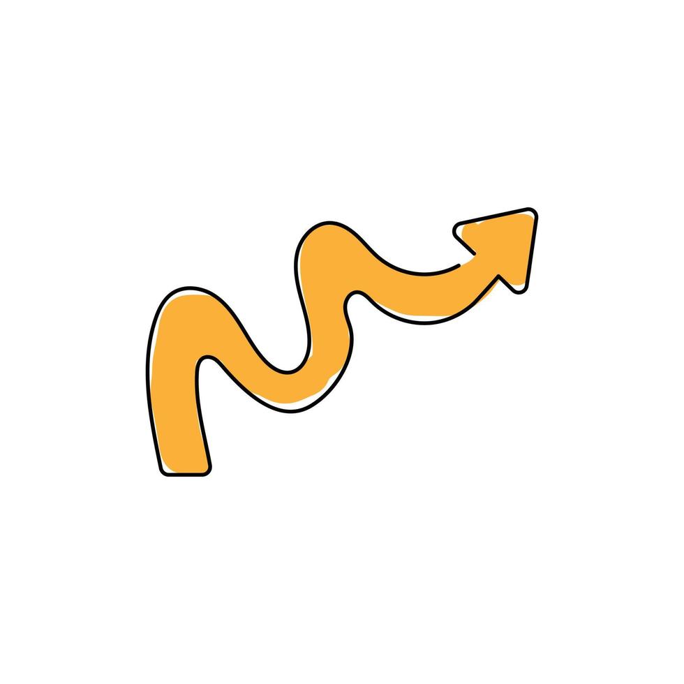 abstract arrow icon. modern arrow symbol vector