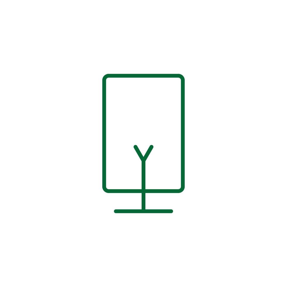 Tree Vector Line Icon. Tree symbol vector sign