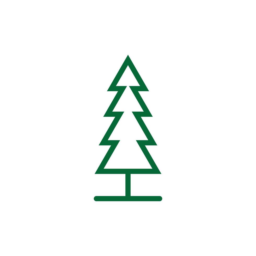 Tree Vector Line Icon. Tree symbol vector sign