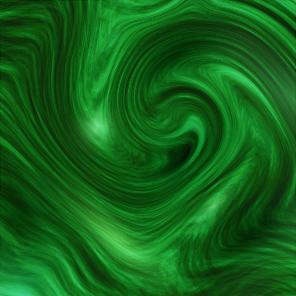 Abstract  green  textured paint swirl background. vector