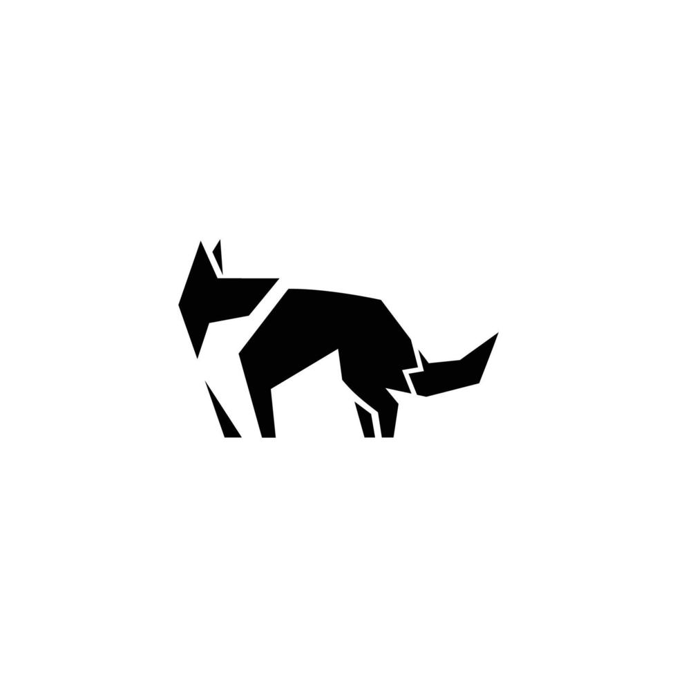 logotipo de concepto de diseño simple moderno animal zorro creativo vector