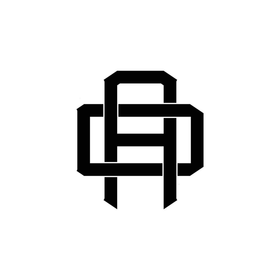 A D monogram vintage Letter logo vector