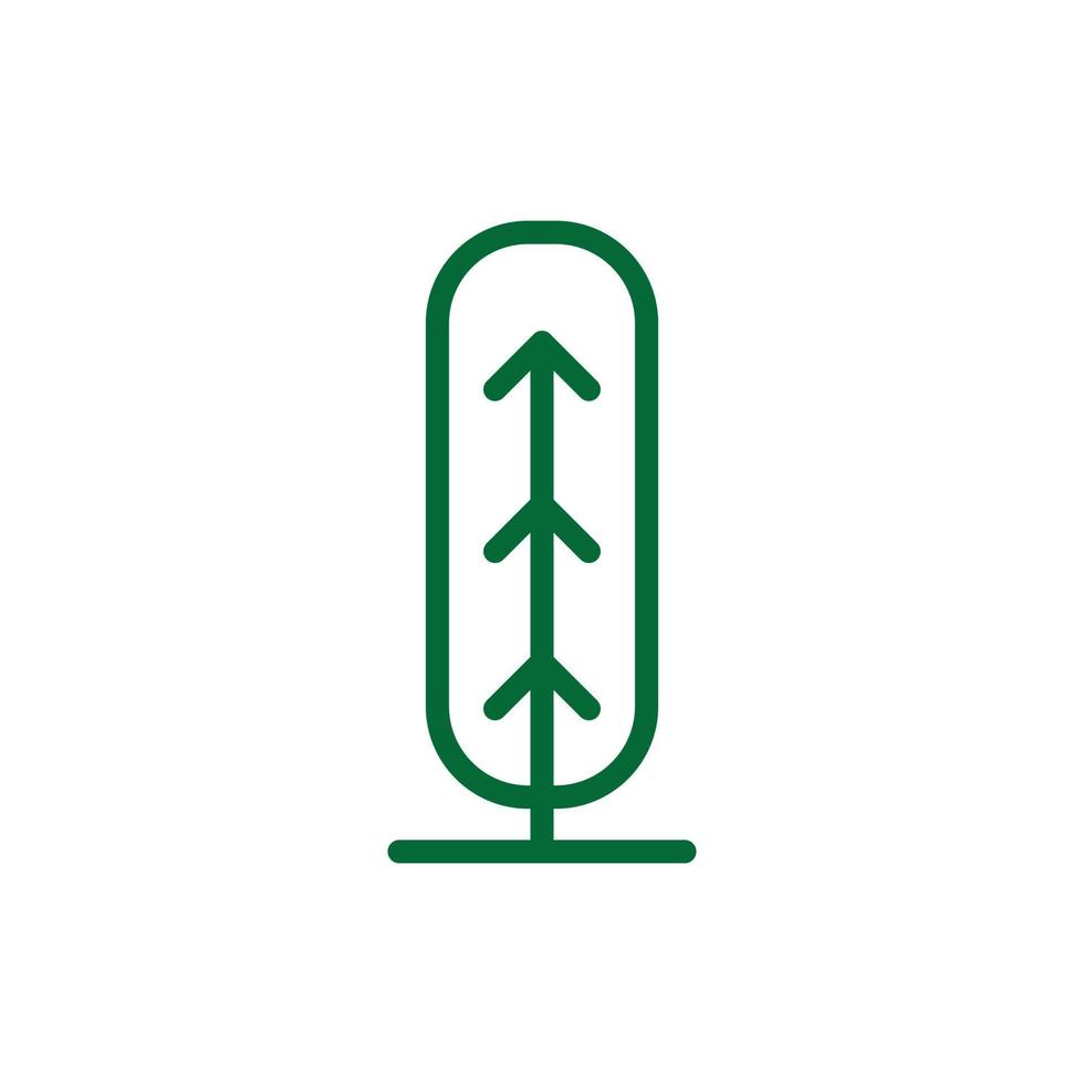 Tree Vector Line Icon. Tree symbol vector sign