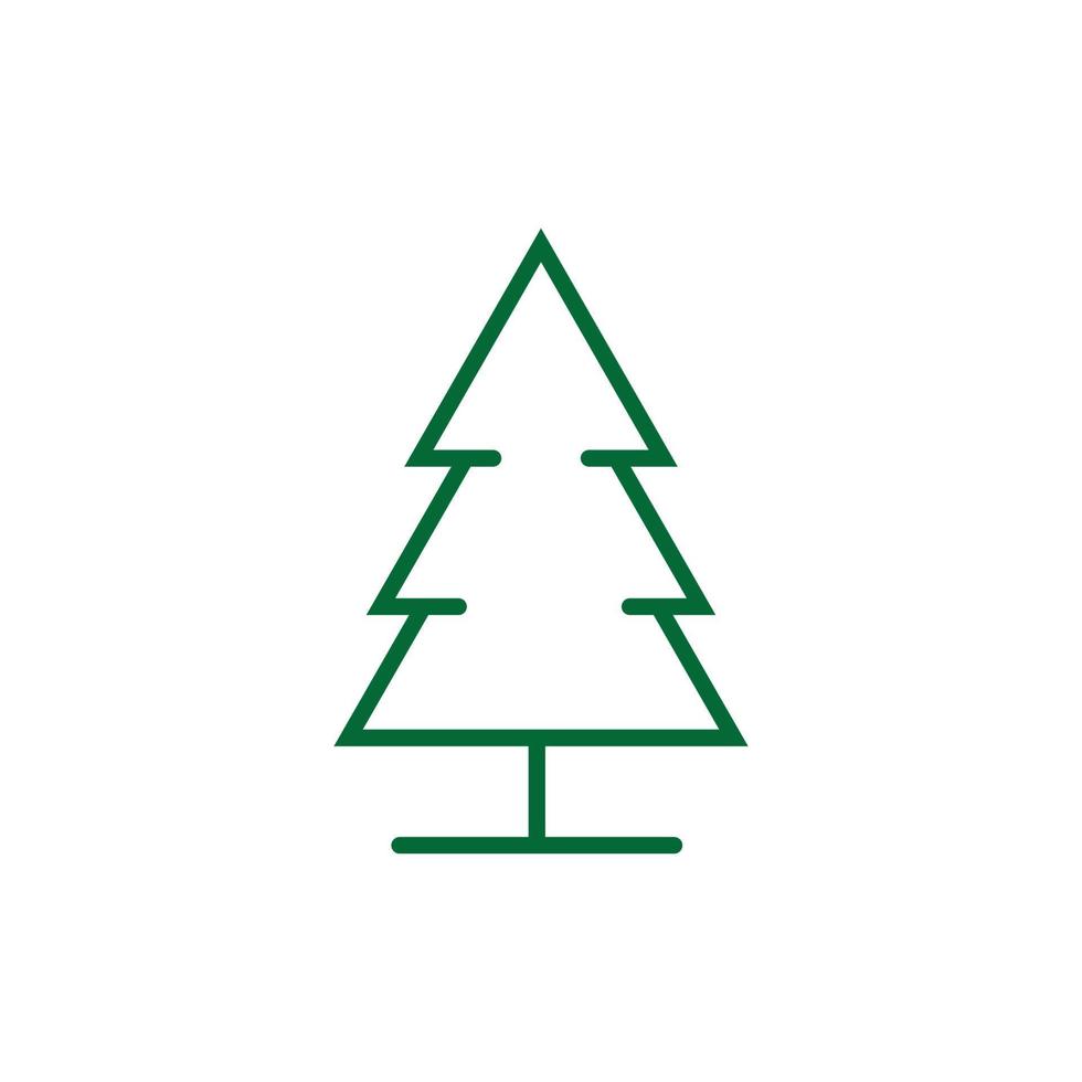 Tree Vector Line Icon. Tree symbol vector sign