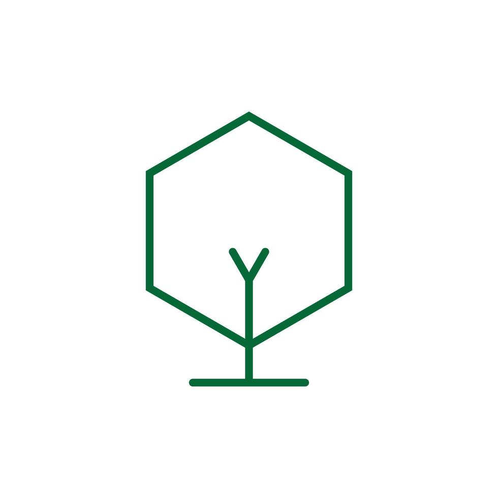 Tree Vector Line Icon. Tree symbol vector sign