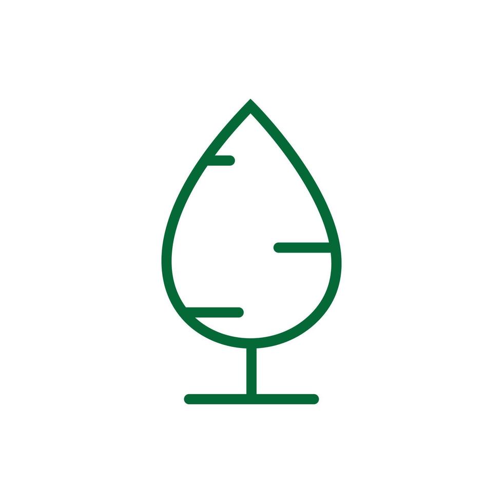 Tree Vector Line Icon. Tree symbol vector sign