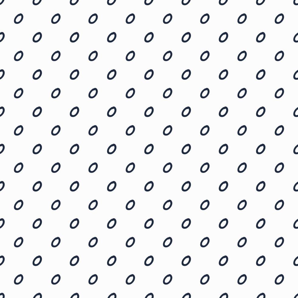 Small circle shape design with blue color stroke on white seamless pattern background. vector