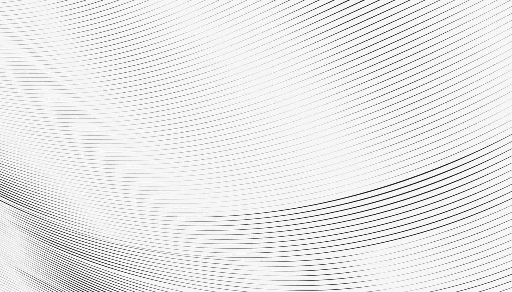 Abstract black and white dynamic lines wave pattern background. vector