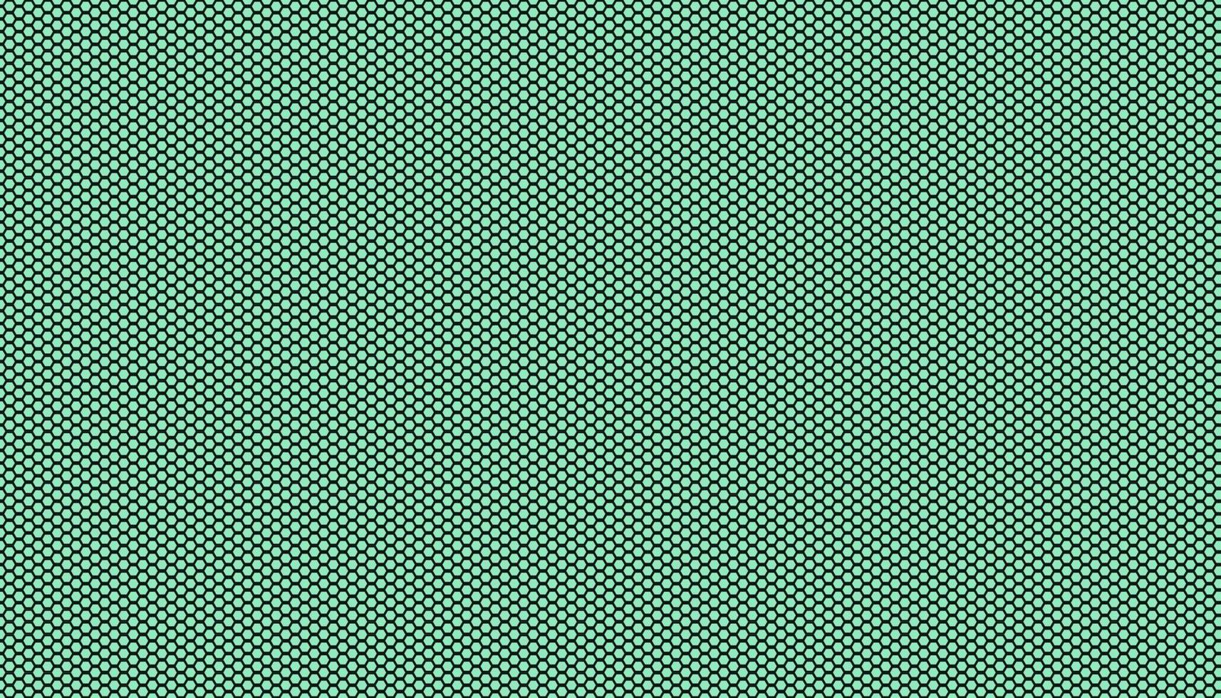 Modern neo mint green matte color shade and seamless grid hexagon honeycomb dimensional pattern background. Nature, technology and science blending concept. vector