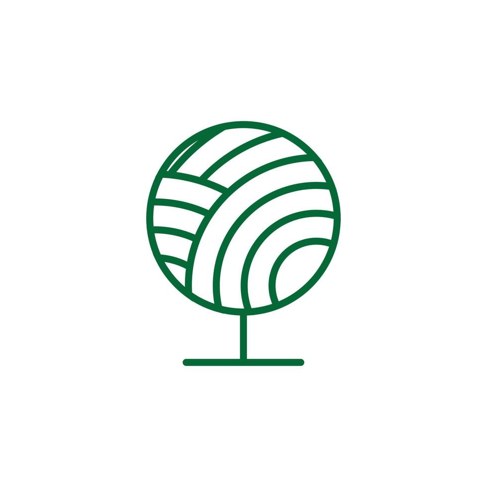 Tree Vector Line Icon. Tree symbol vector sign