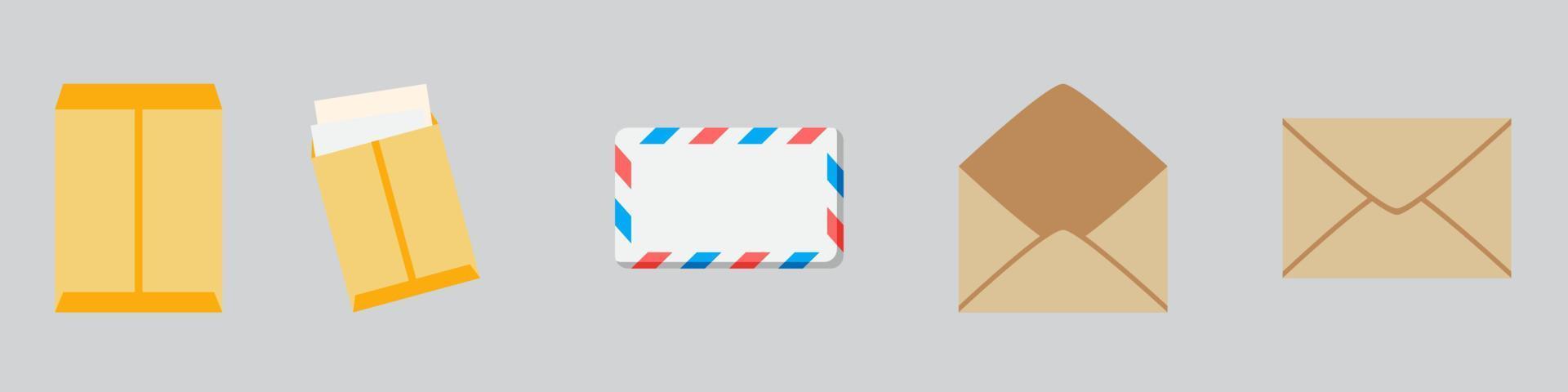 Stationery icon set vector