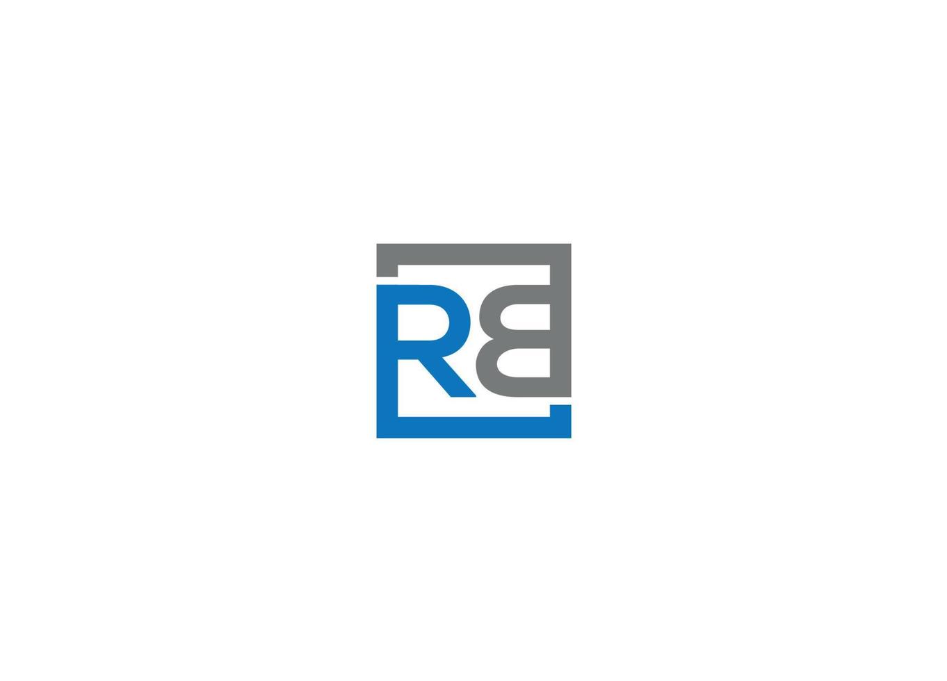 RB letter Logo Design with Creative Modern vector icon template