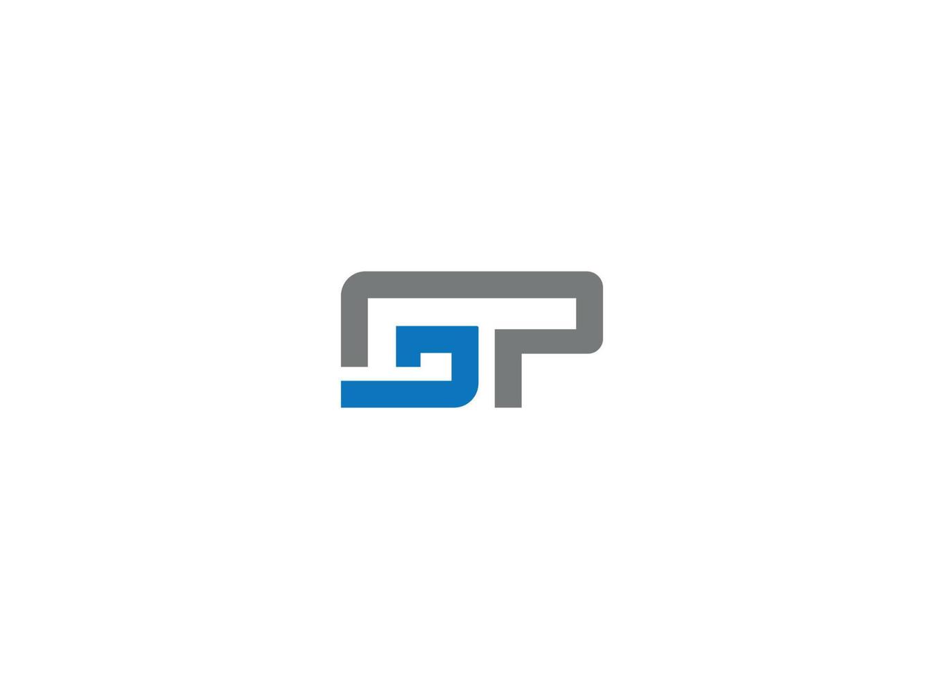 GP letter Logo Design with Creative Modern vector icon template
