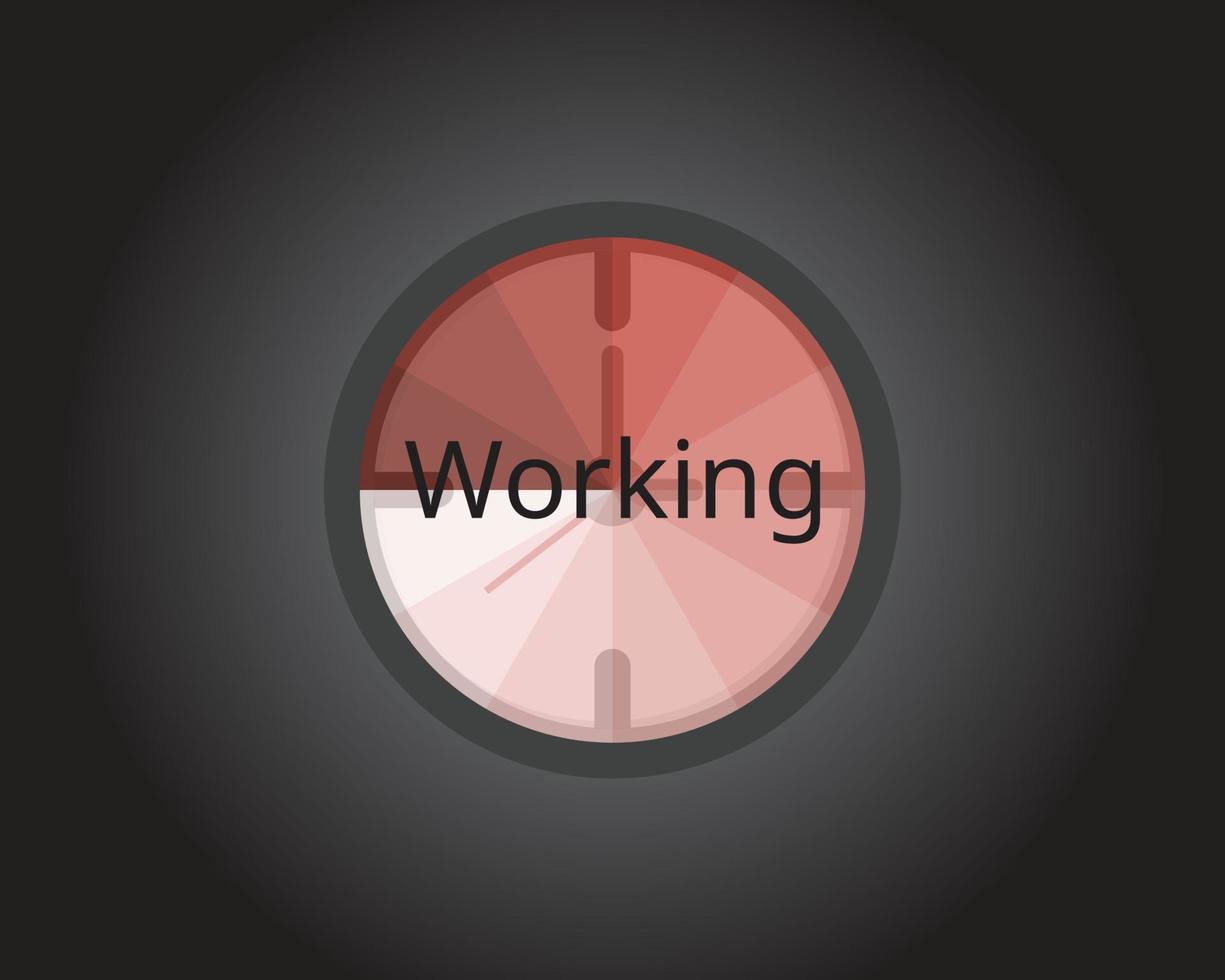 fatigue from working all day and no work life balance vector