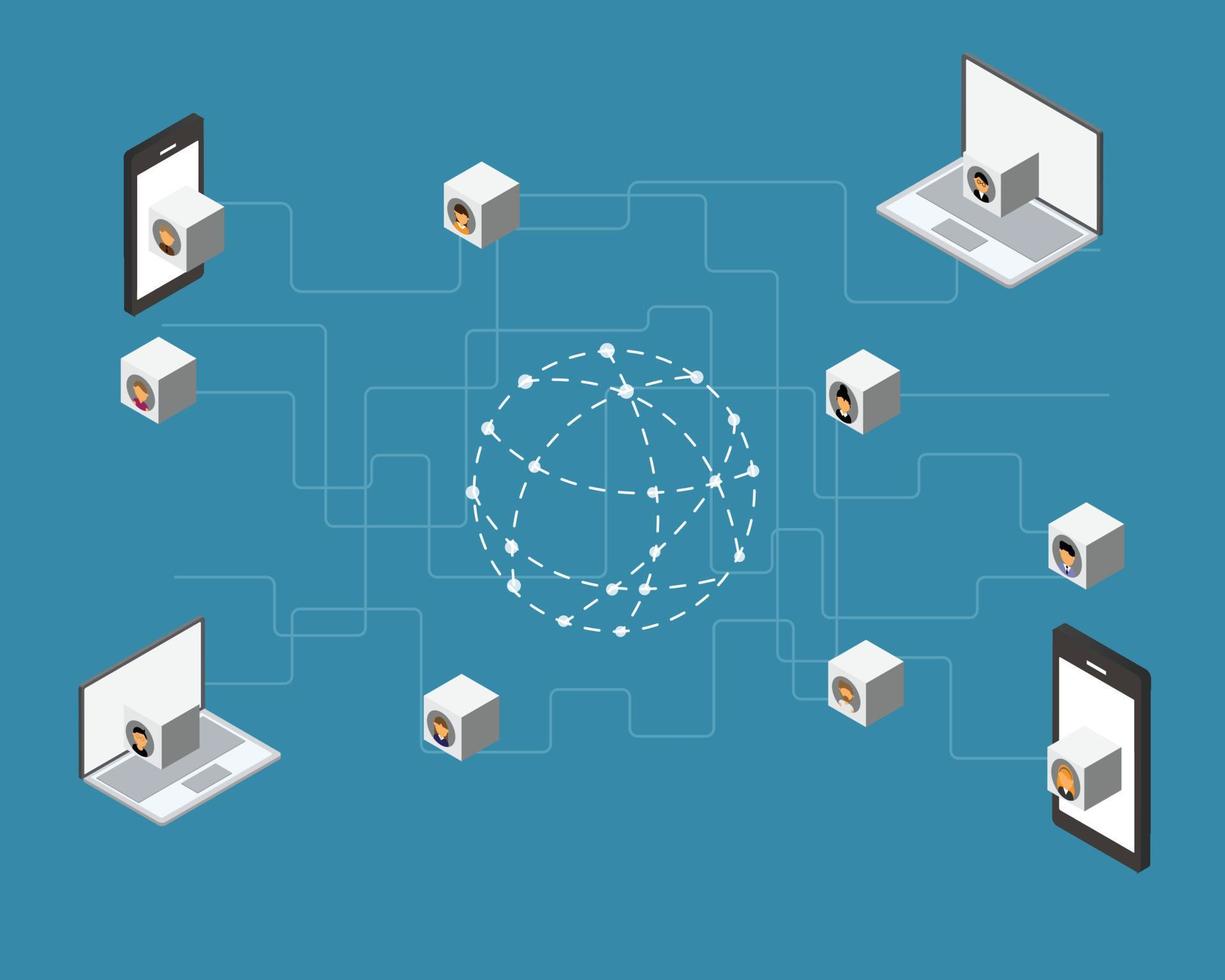 personal information is transmitted everywhere from search engine worldwide vector