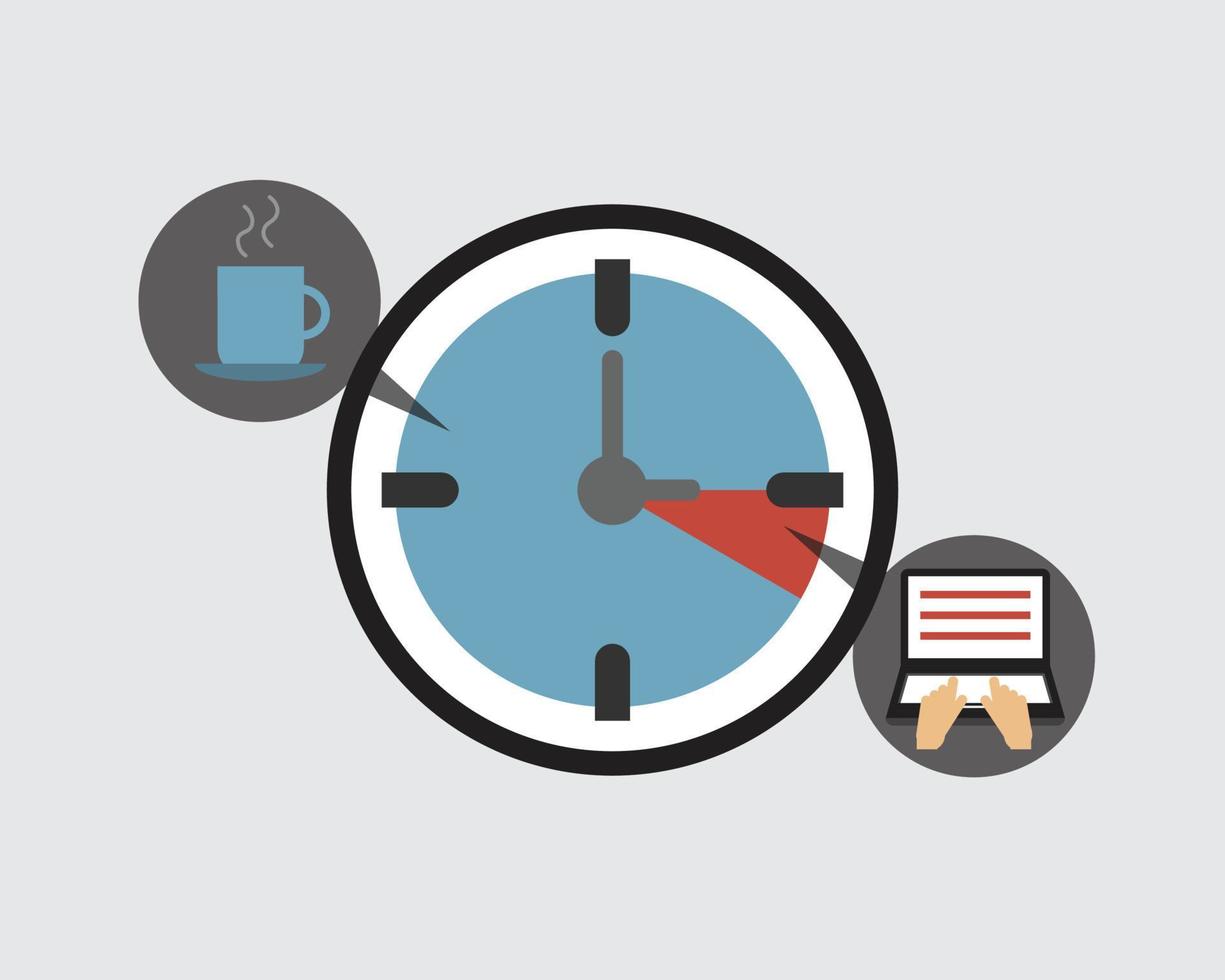Productive Procrastination is the act of being busy while still procrastinating on your most valuable tasks vector