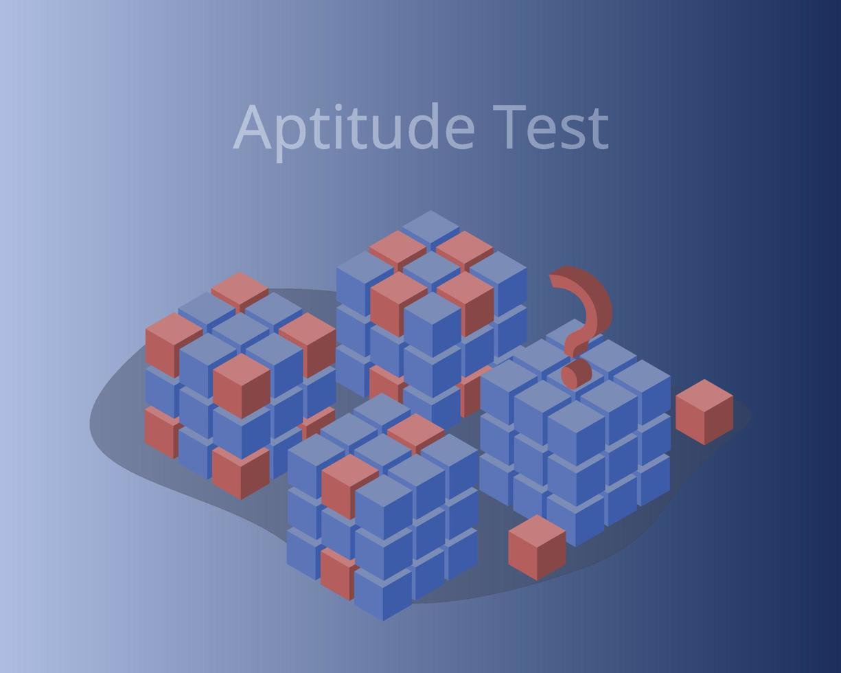 example of aptitude test as a tool to determine candidate's cognitive ability or personality vector