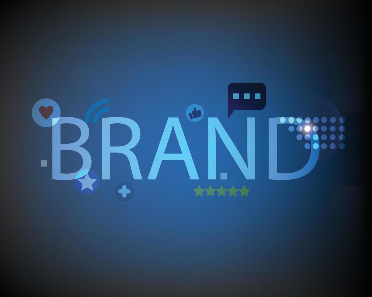 brand advocate sign that make people love and support your brand vector