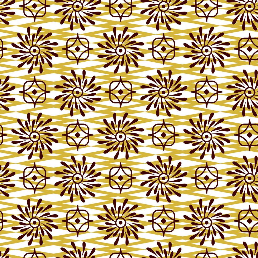 Abstract seamless floral design for prints vector