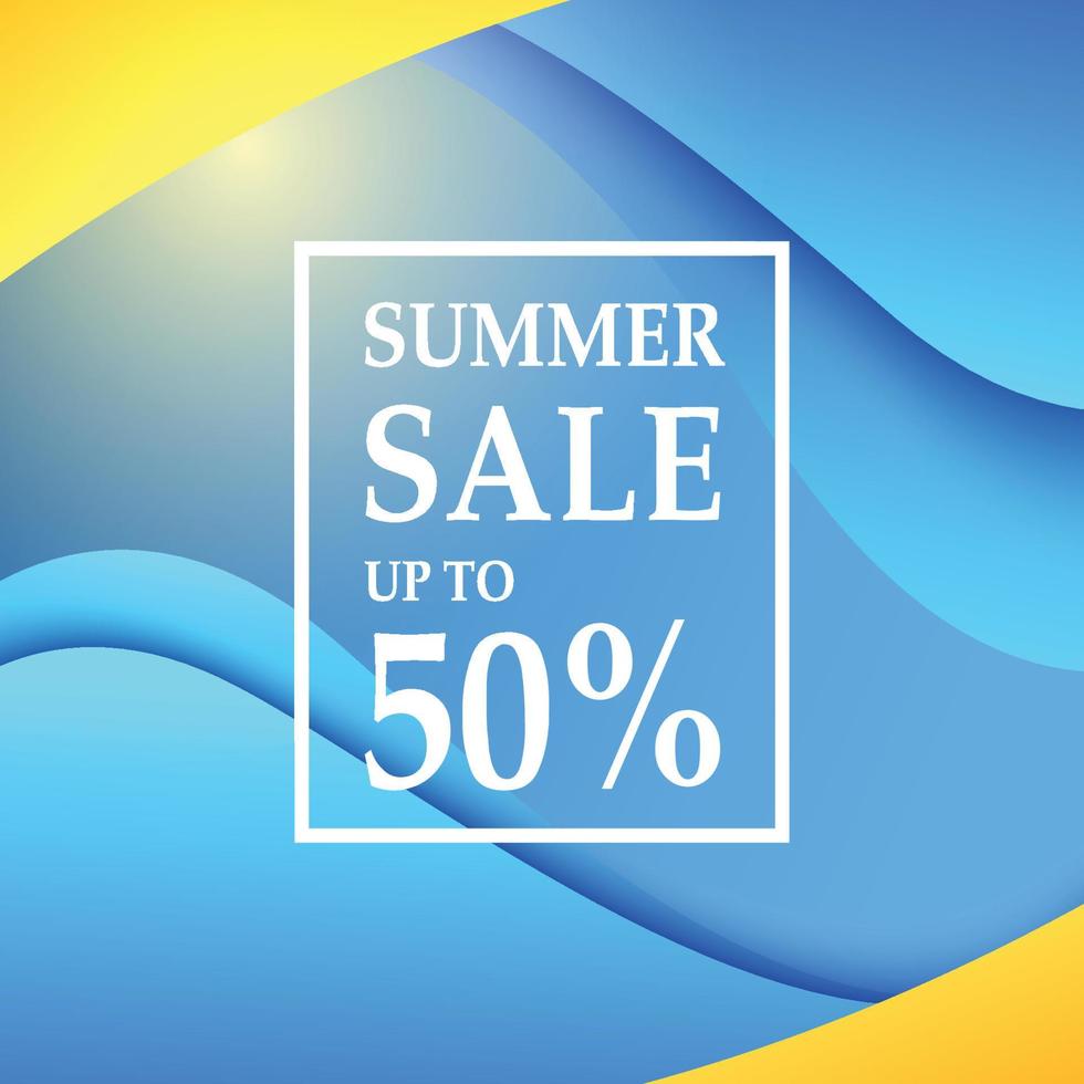 Summer Sale banner for your social media adn website. vector eps 10