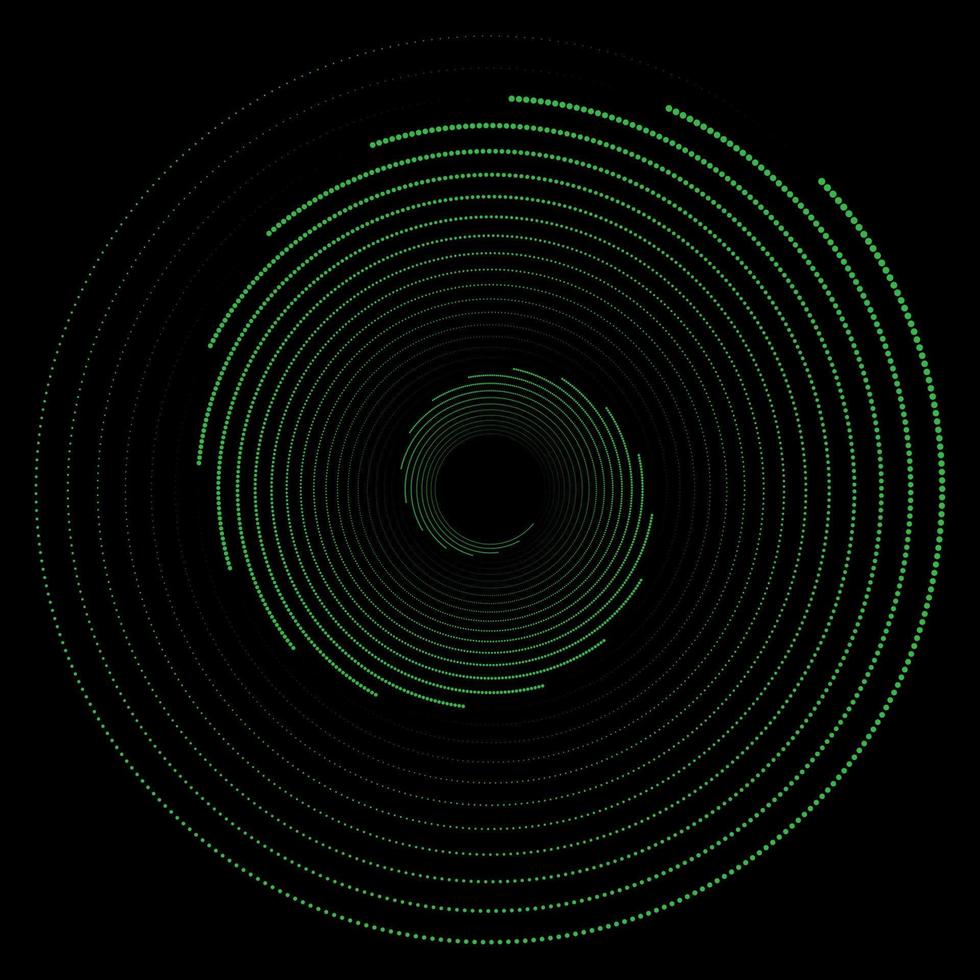 Abstract modern background. Optical art. Design spiral dots backdrop. Optical illusion logo. vector