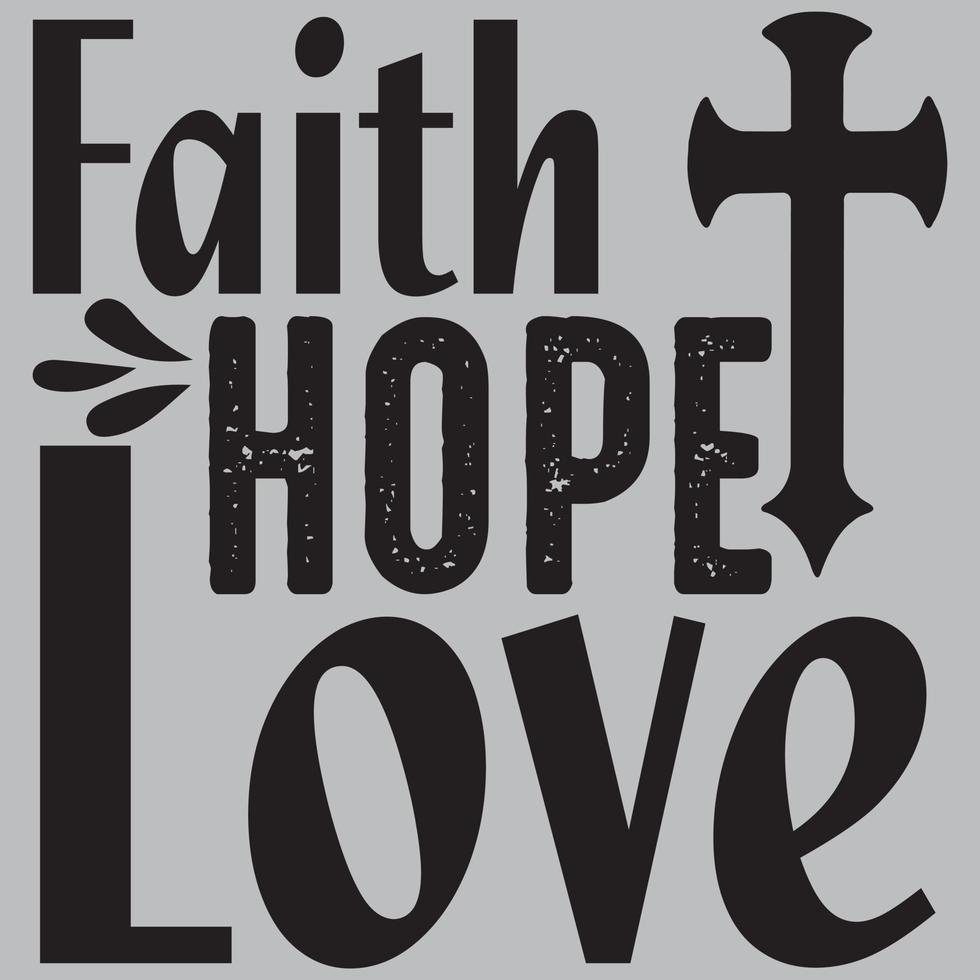 Faith hope love. Vector file