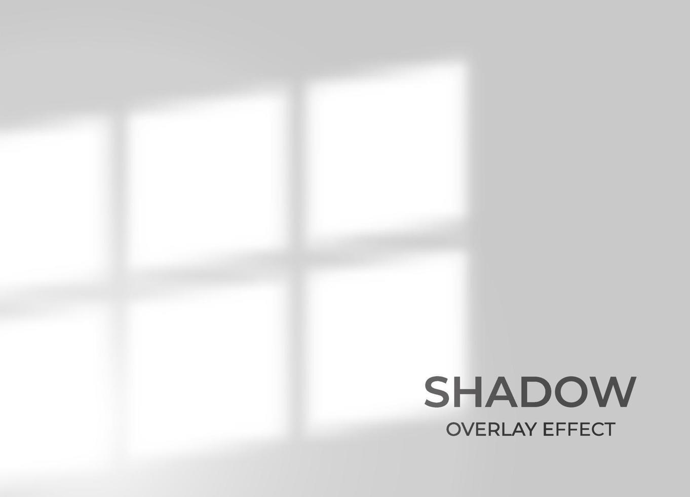 Shadow overlay effect with window background vector