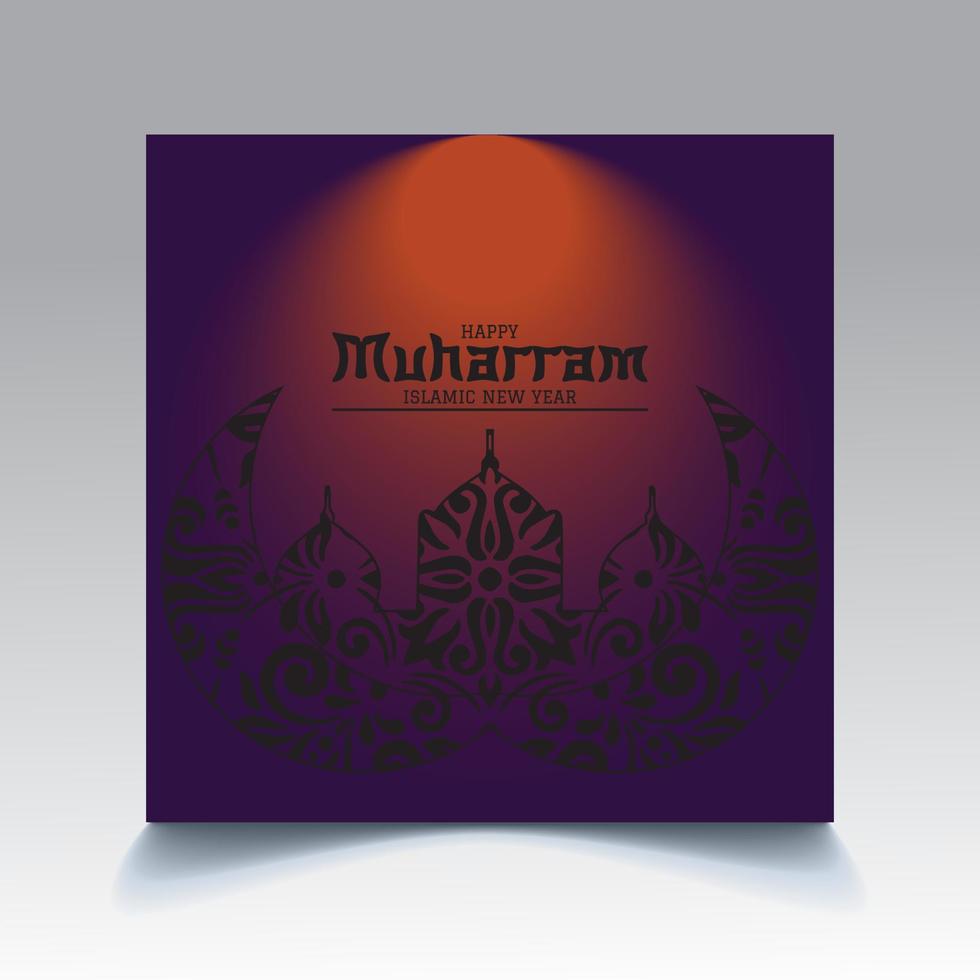 Islamic New Year Template Design vector