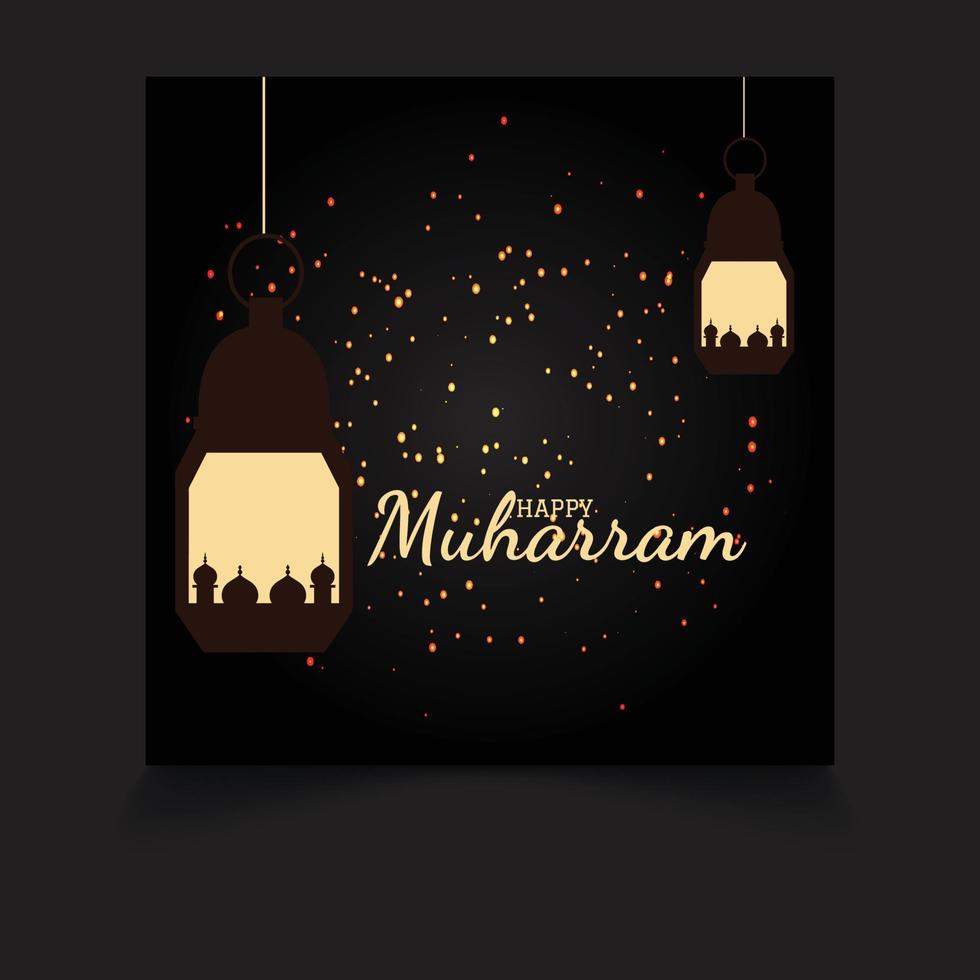 Islamic New Year Template Design vector