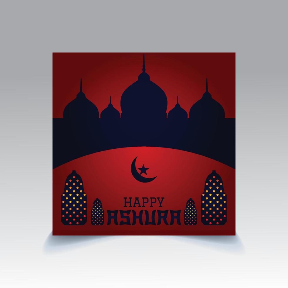 Happy Ashura Template Design vector