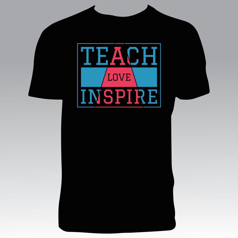 Teacher Tee Design vector