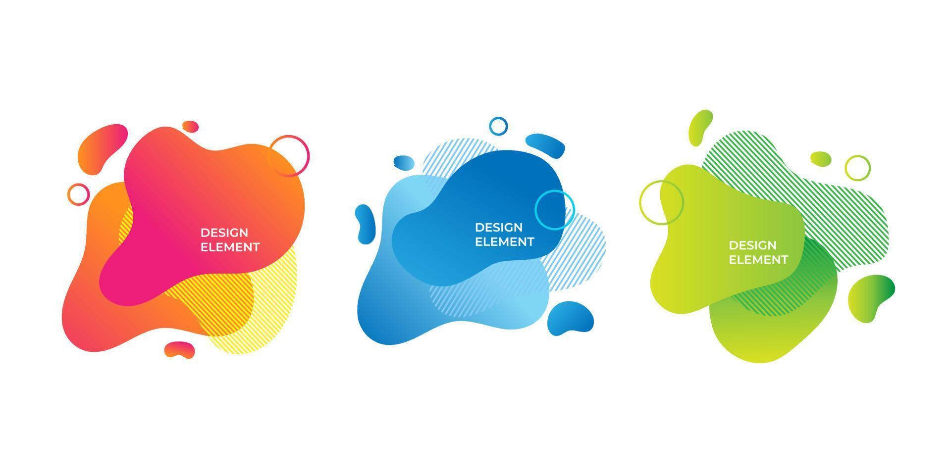 Modern gradient banner design vector template