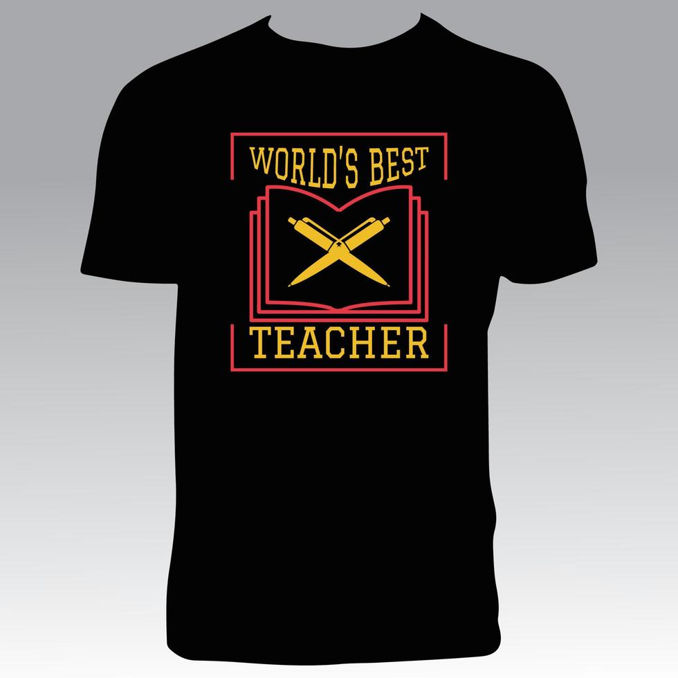 Teacher T Shirt Design vector