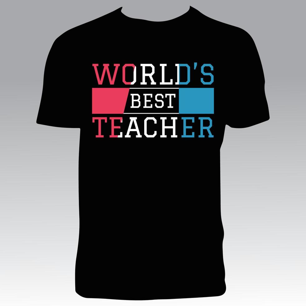 Teacher Tee Design vector