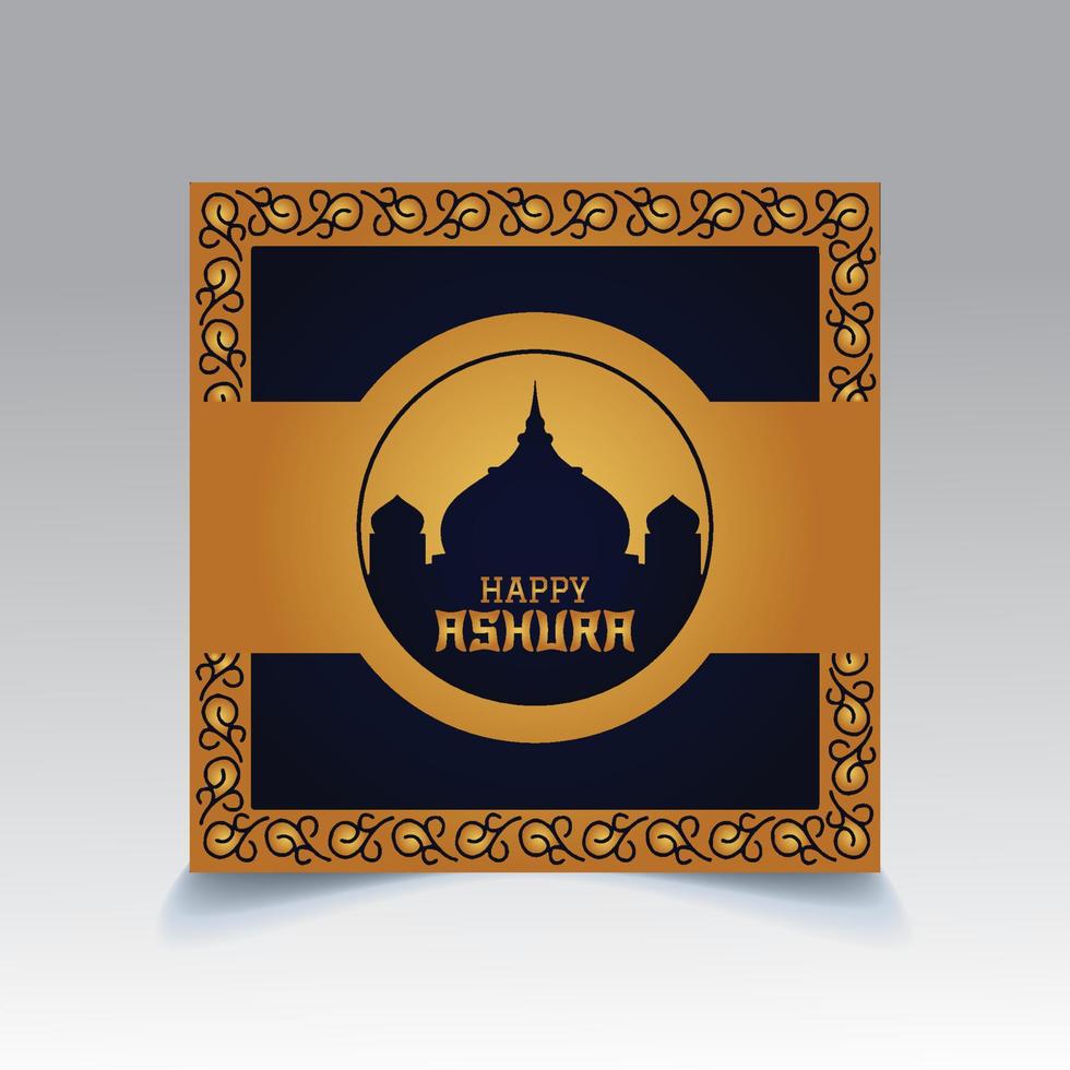 Happy Ashura Template Design vector