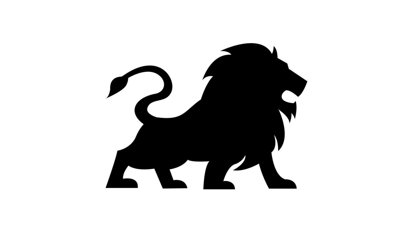 Ilustración de vector de concepto de logotipo de león