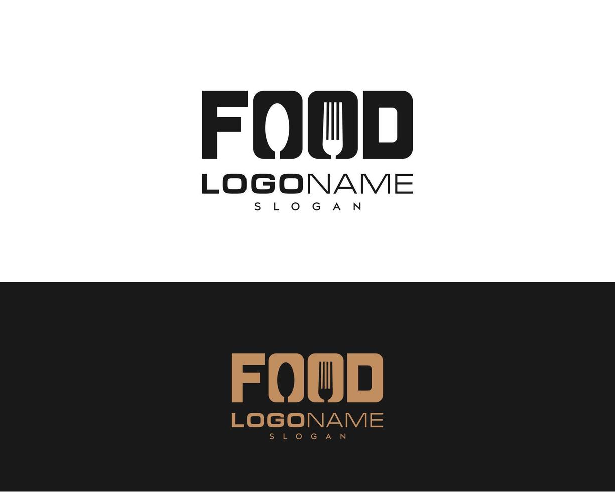 diseño de logotipo de comida-diseño de logotipo de comida con cuchara-diseño de logotipo de vector de cocina