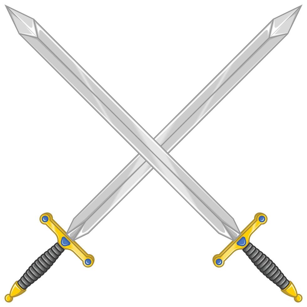 Medieval sword vector design