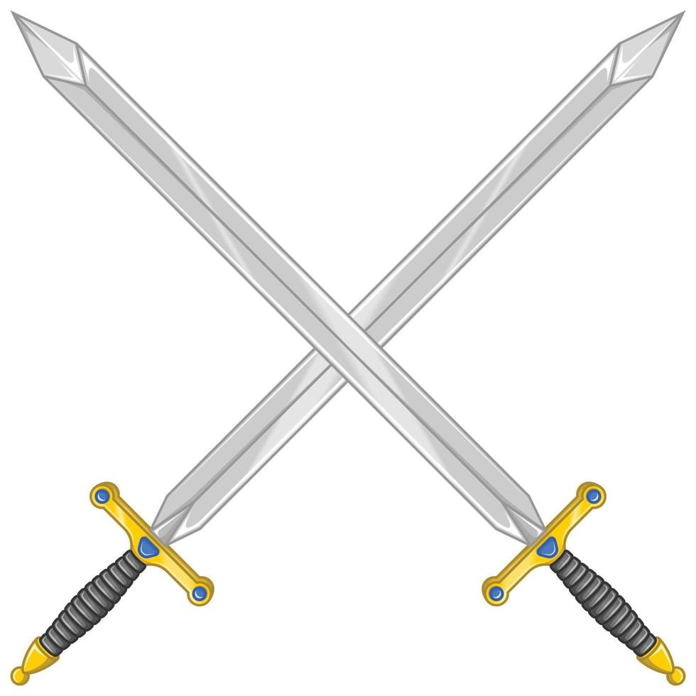 diseño de vector de espada medieval