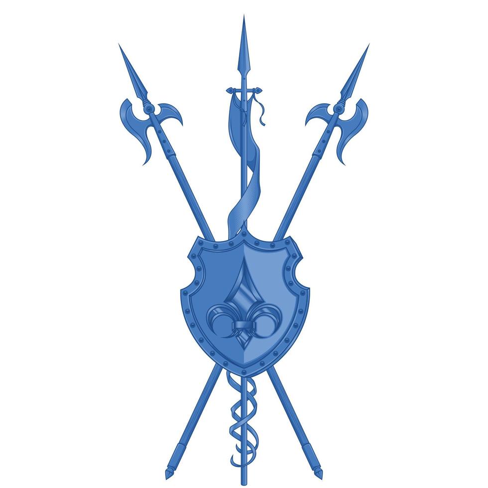 Illustration Medieval Coat of Arms vector