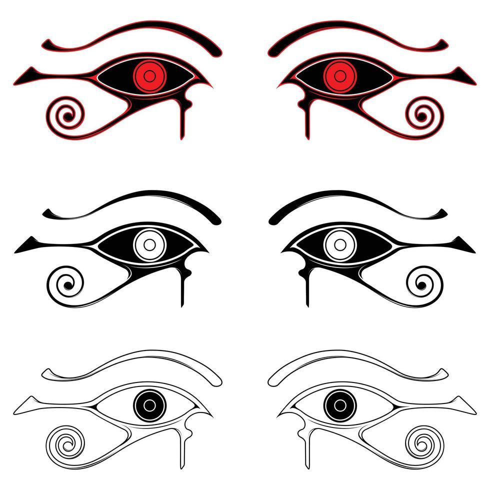 ojo de horus, el símbolo del antiguo egipto vector