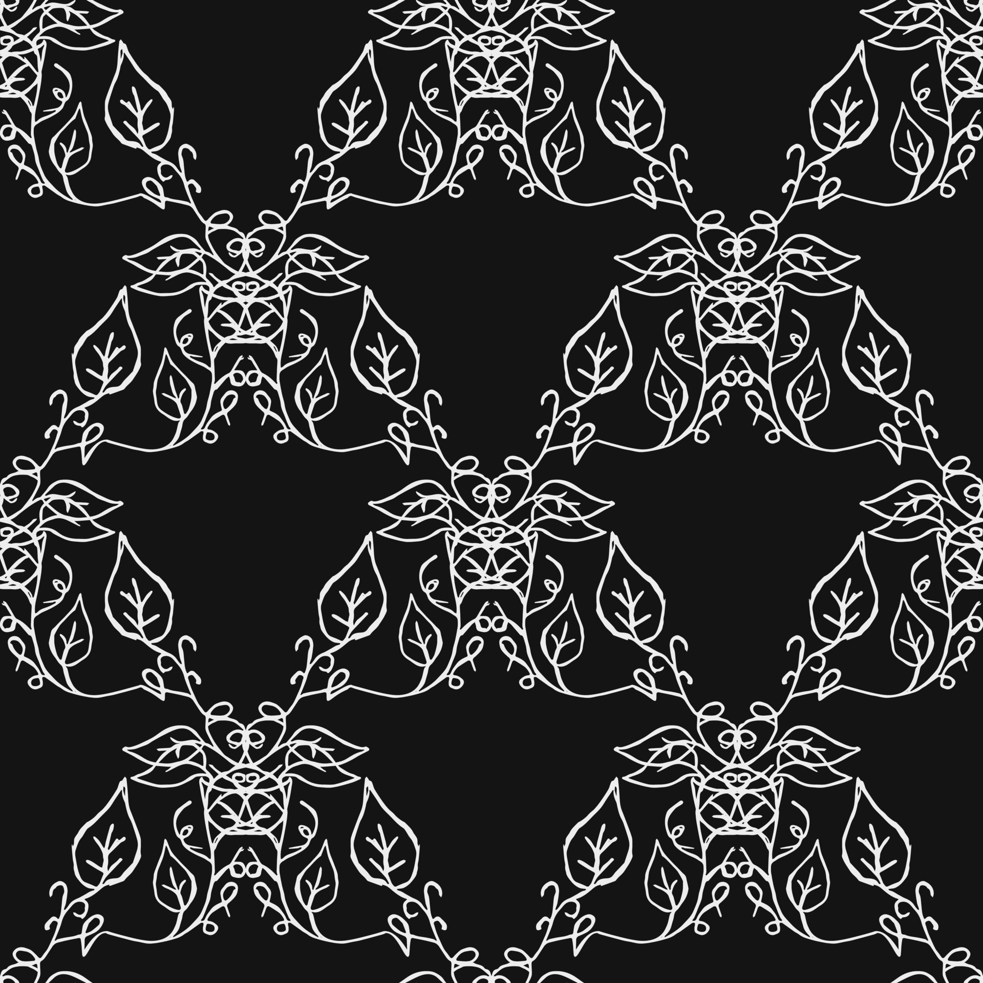 seamless-floral-wallpaper-doodle-vector-with-black-and-white-floral