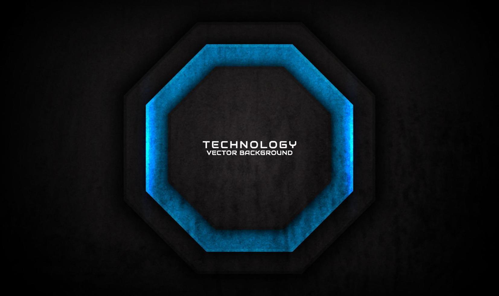 3D black blue technology abstract background overlap layer on dark space with grunge texture effect decoration. Graphic design element future style concept for banner, flyer, cover, or landing page vector