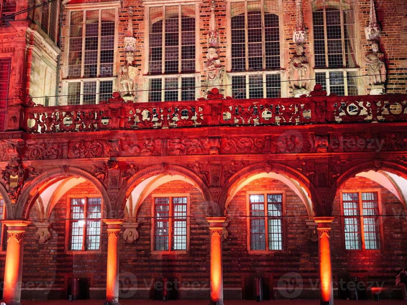 the city of Bremen at night photo