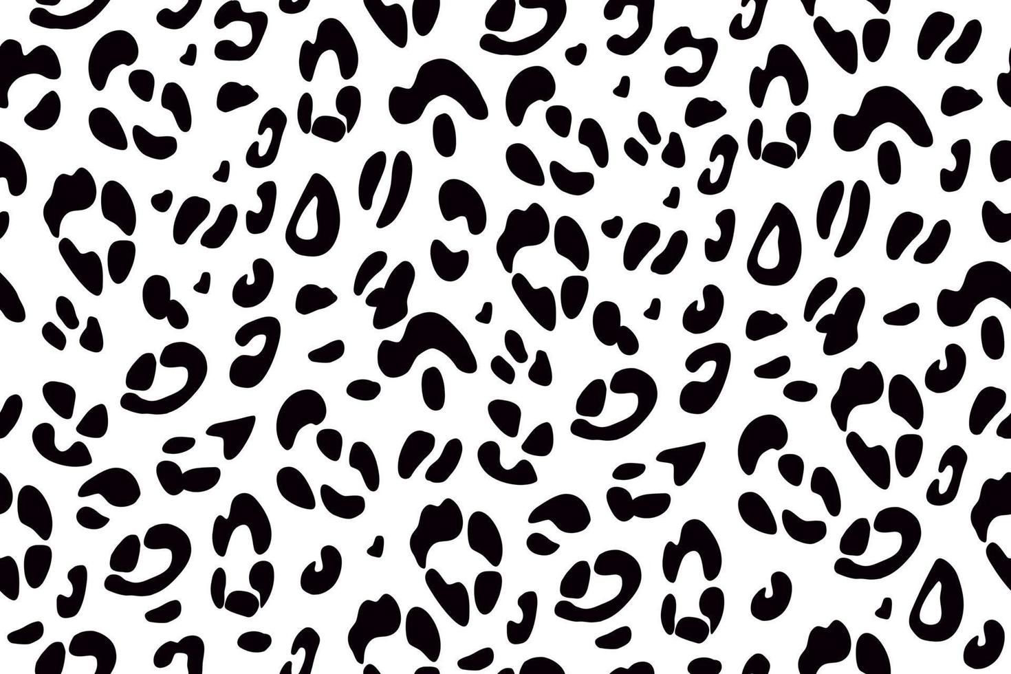 patrón transparente de leopardo blanco y negro. estampado animal. fondo vectorial vector