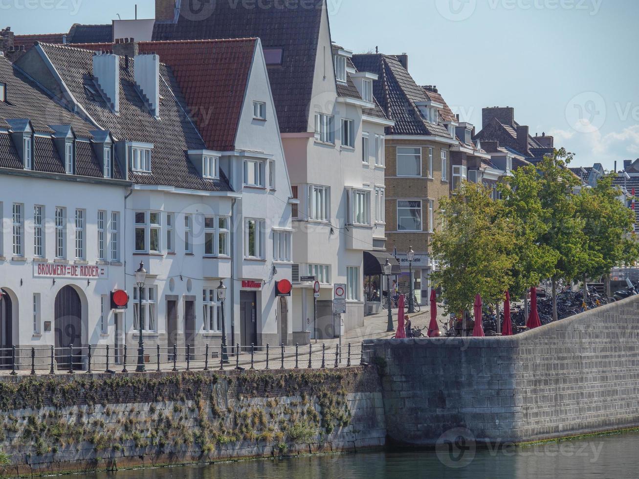 The city of Maastricht at the river Maas photo